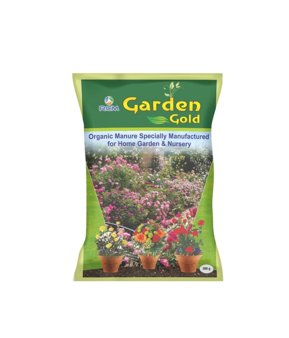 RCM Garden Gold Organic Manure for Home Garden and Nursery, All Purpose Plant Fertilizer, Disease Prevention
